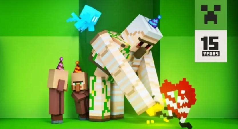 Minecraft celebra su 15.° aniversario este año
