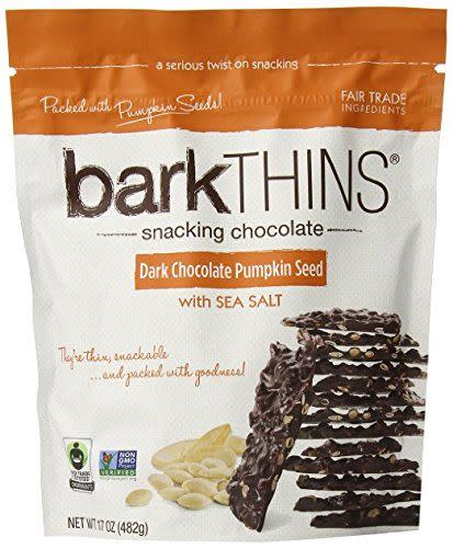 Dark Chocolate Pumpkin Seed Snacking Chocolate