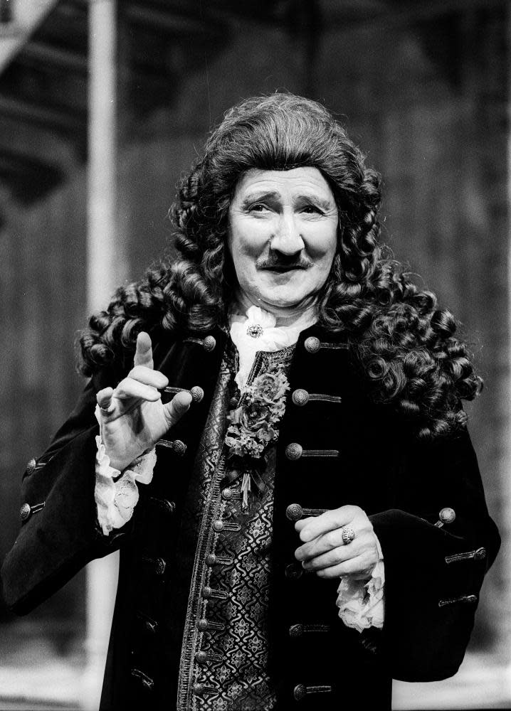 Leslie Phillips as Sir Sampson Legend in Love for Love by William Congreve at the Chichester Festival theatre in 1996.