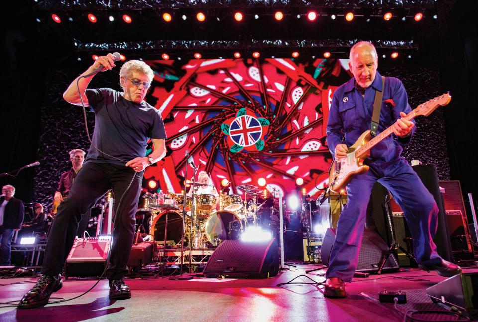Roger Daltrey, left, and Pete Townshend front The Who, who played Wembley Stadium in 2019 with a 50-piece orchestra. The resulting "The Who with Orchestra Live at Wembley" was released March 21, 2023.