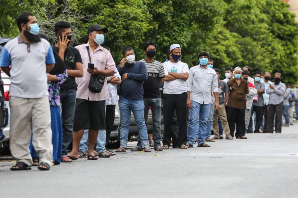 Mohd Uzir said that foreign workers tend to be more vulnerable to loss of their jobs and salaries during this outbreak. — Picture by Yusof Isa