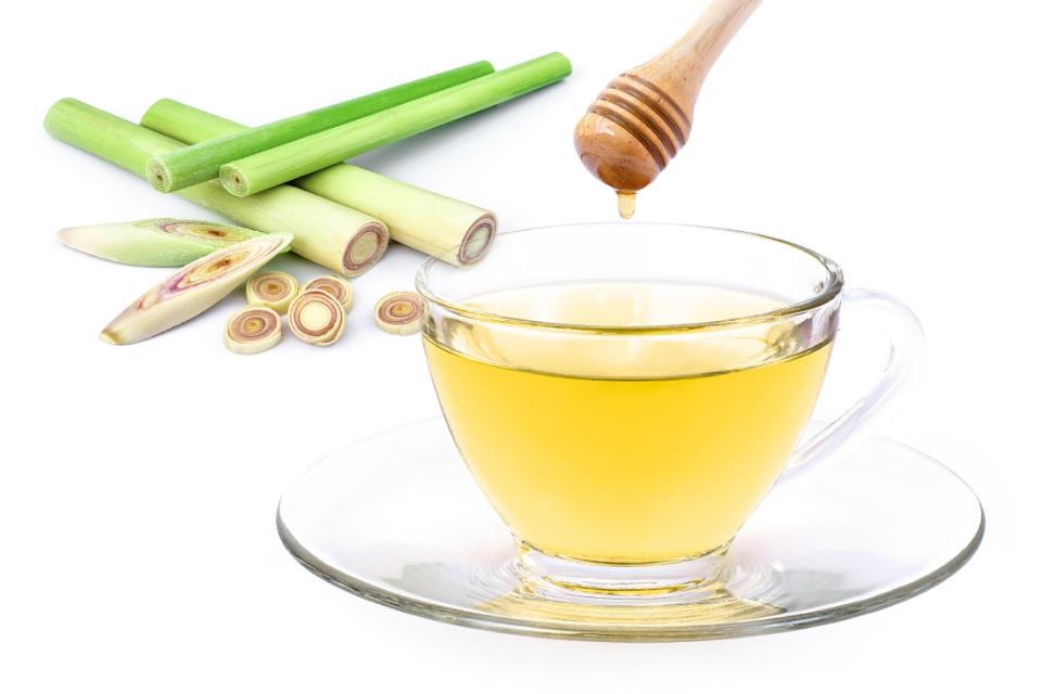 Fresh lemon grass and honey is used in Herbal Tea immunity shot