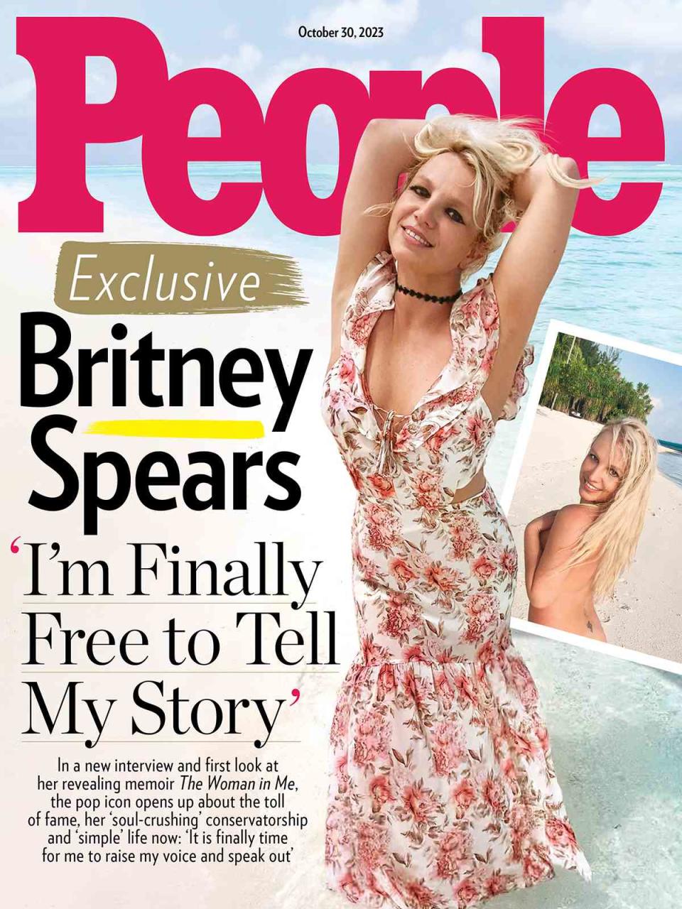 <p>Britney Brands</p> Britney Spears on the cover of PEOPLE