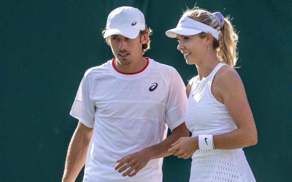 Alex de Minaur and Katie Boulter