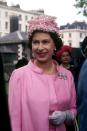 <p>Her Majesty attends a garden party in the grounds of the Royal Hospital in Chelsea, celebrating the 50th anniversary of the Women’s Services. (PA Archive) </p>