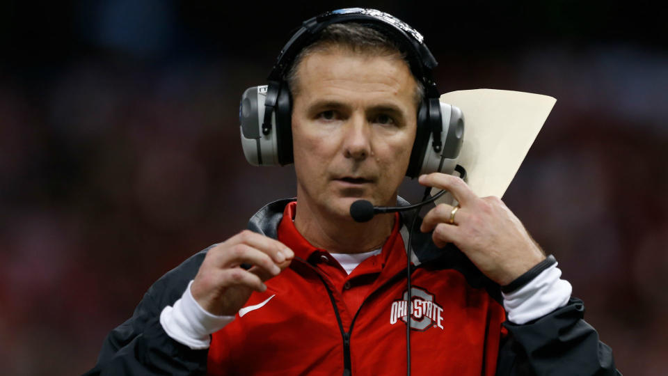 Urban Meyer is on paid administrative leave until the investigation concludes. (AP)