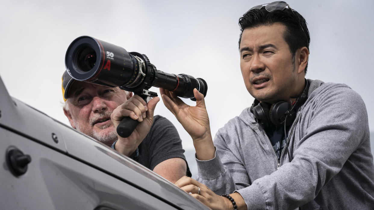  Justin Lin shooting F9: The Fast Saga. 