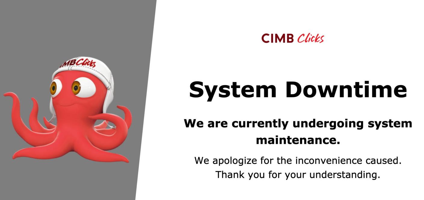 Cimb System Down Today