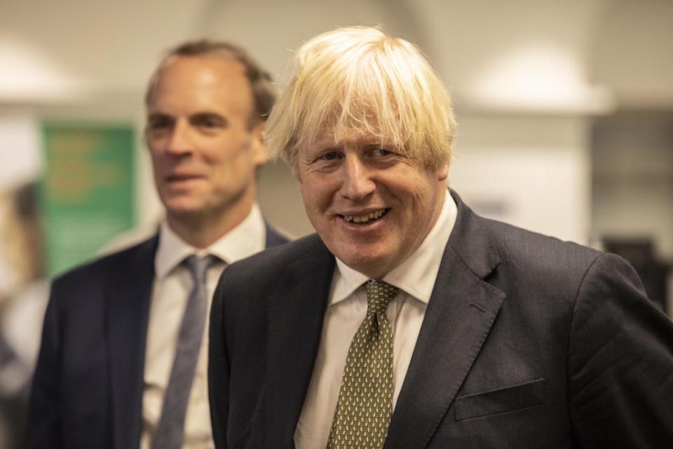 Prime Minister Boris Johnson and Foreign Secretary Dominic Raab (PA) (PA Wire)