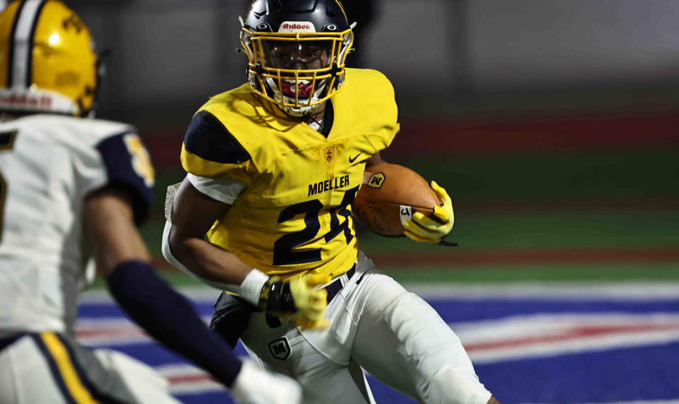 Moeller running back Jordan Marshall was named the Cincinnati Enquirer's football offensive player of the year in 2023.