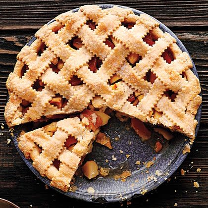 Lattice-Top Apple Quince Pie