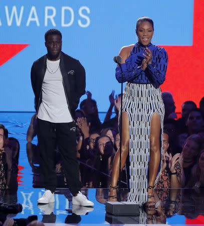 2018 MTV Video Music Awards - Show - Radio City Music Hall, New York, U.S., August 20, 2018 - Kevin Hart and Tiffany Haddish host. REUTERS/Lucas Jackson
