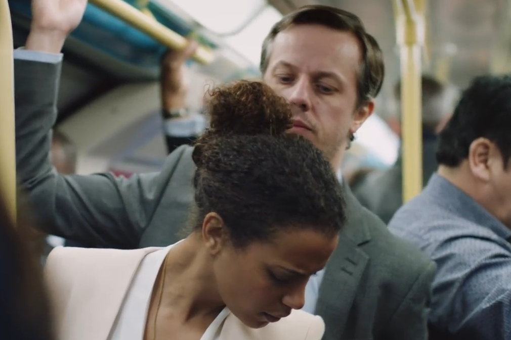 The Government may support creating a specific offence to deal with upskirting (file photo): TfL sexual harassment campaign