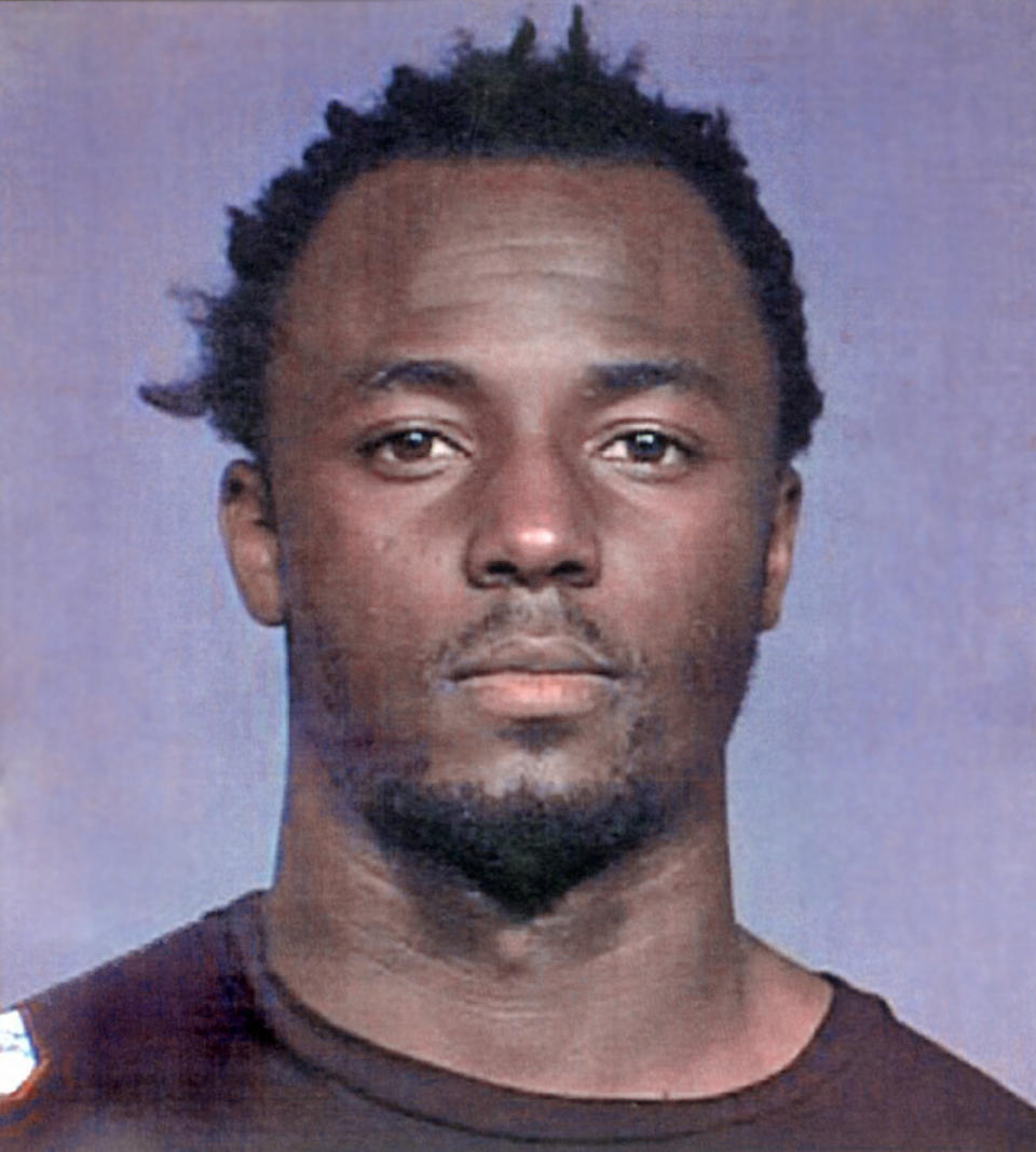 This photo released by Franklin County Sheriff's Office Monday, June 19, 2006 shows Pittsburgh Steelers' Santonio Holmes. The Steelers wide receiver was charged Monday with domestic violence and assaulting a woman, police said, in Columbus, Ohio. This is his second arrest since being taken in the first round of the NFL draft in April. (AP Photo/Franklin County Sheriff's Office)