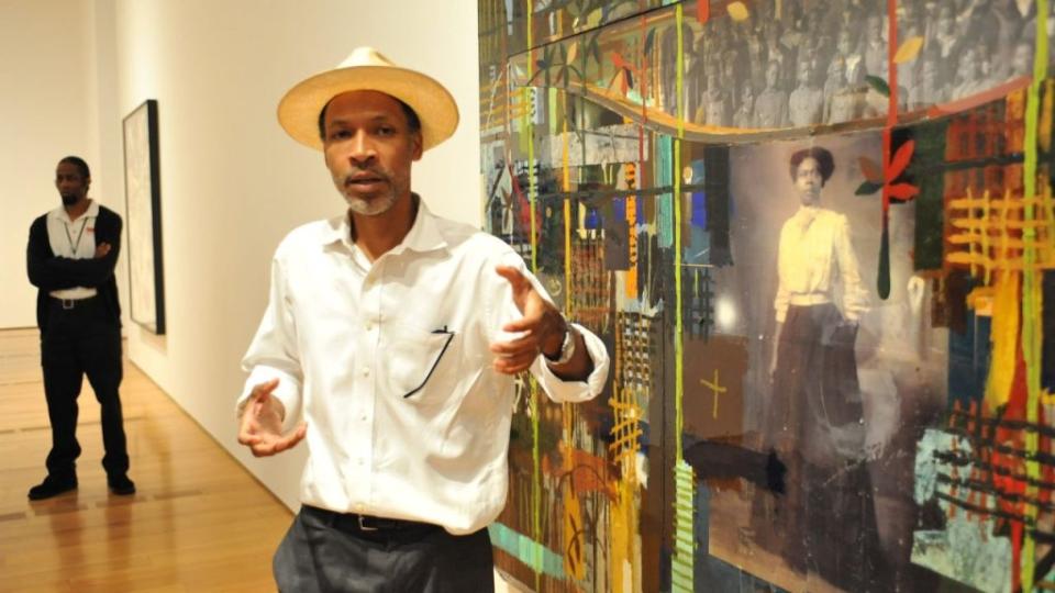 Renowned artist Radcliffe Bailey attends a Steve & Marjorie Harvey Foundation “Girls Who Rule The World” event on Sept. 11, 2011, in Atlanta. Bailey died this week after a battle with brain cancer. (Photo: Moses Robinson/Getty Images for Steve and Marjorie Harvey Foundation)