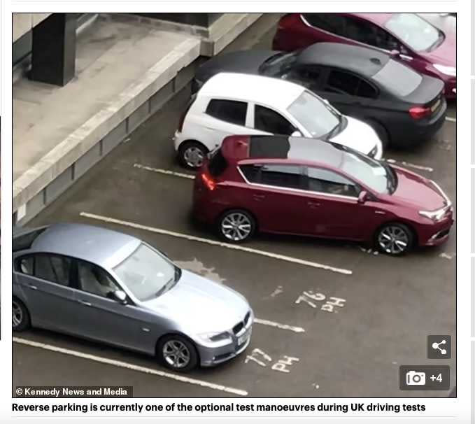英國一名司機竟花了8分鐘才停好車，被網友戲稱最糟糕駕駛。（圖／翻攝自Mail Online）
