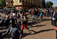 Civil society hold a protest in Ouagadougou