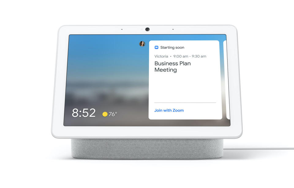 Zoom on Google Nest Hub Max