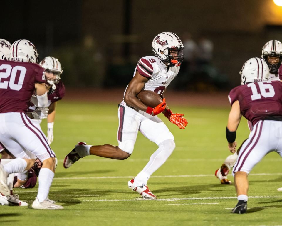 Reciver Jacques Spradley-Demps has been among the top contributors for the Weiss football team though two games. The Wolves improved to 2-0 with a 44-19 victory over LBJ on Thursday. They hope to improve to 3-0 when they travel to Converse Judson on Friday.