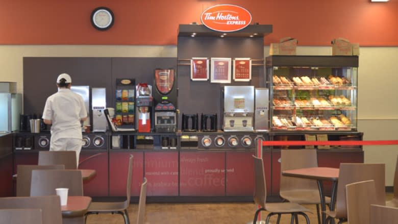 The Tim Hortons coffee chain expanded its reach in Nunavut last year with the opening of a kiosk in Rankin Inlet. The self-serve kiosks in Iqaluit now keep Roll Up the Rim to Win cups behind the counter.