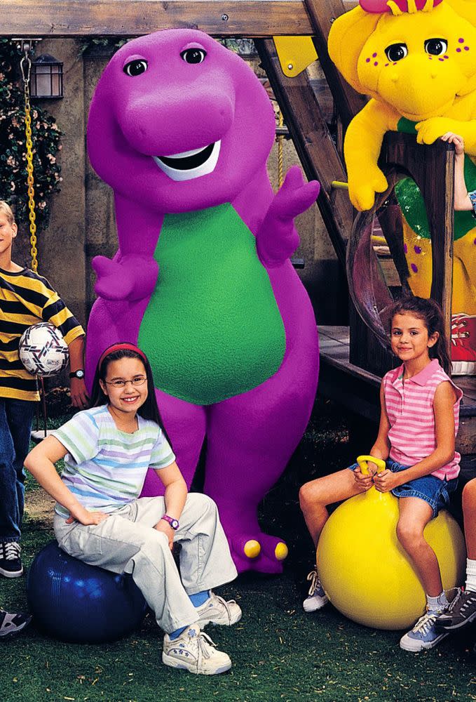 Demi Lovato and Selena Gomez on <em>Barney and Friend</em>