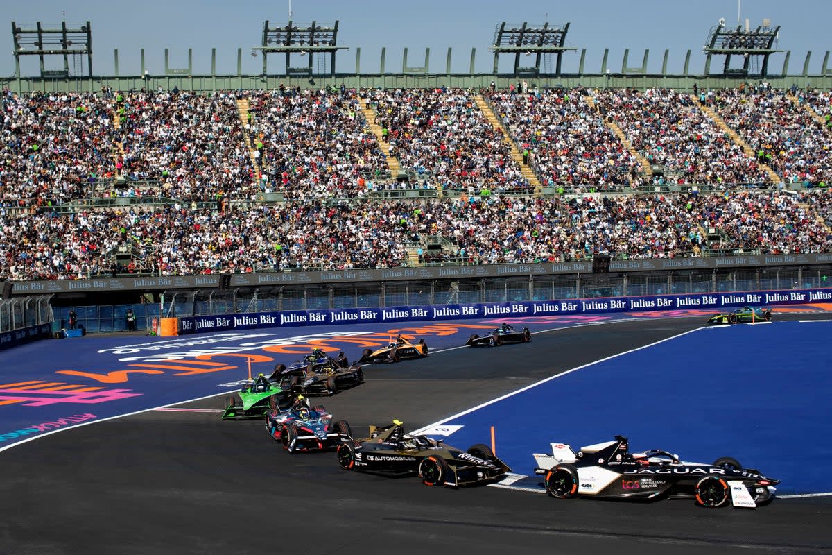 Mexico hosted the first race of the 2023 Formula E season on Saturday  (Jaguar Racing via Getty Images)