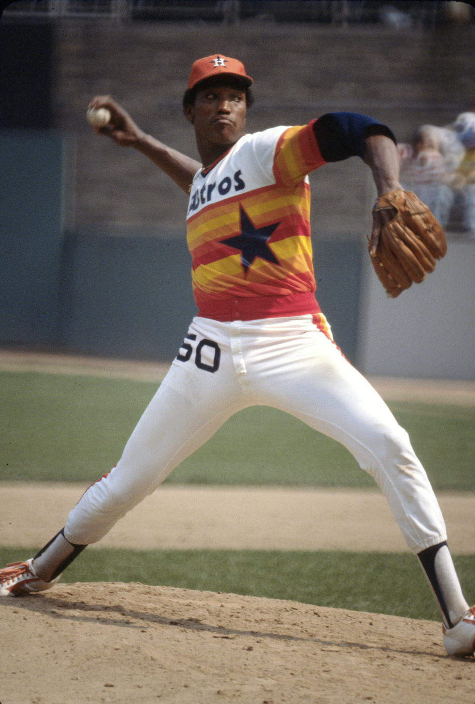 <p>An iconic 6-foot-8 Houston Astros hurler whose high-velocity fastball was ahead of its time, Richard suffered a stroke in 1980 that prematurely curtailed his career.</p> 