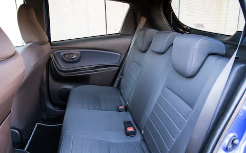 2017 Toyota Yaris rear seats