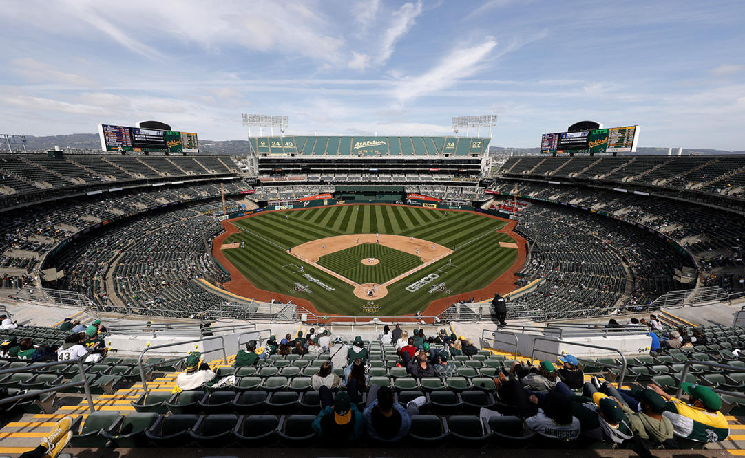 Woman caught 'performing sex act' on man at baseball game sparking