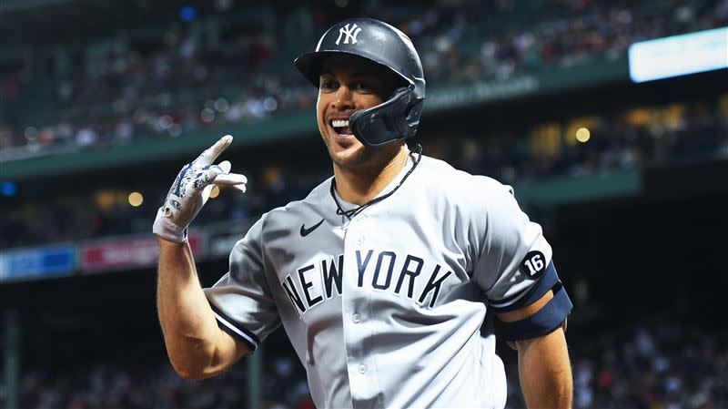 史坦頓（Giancarlo Stanton）對紅襪3場打下3轟10分打點。（圖／翻攝自洋基推特）