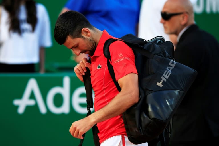 'Not great': Novak Djokovic leaves the court (Valery HACHE)