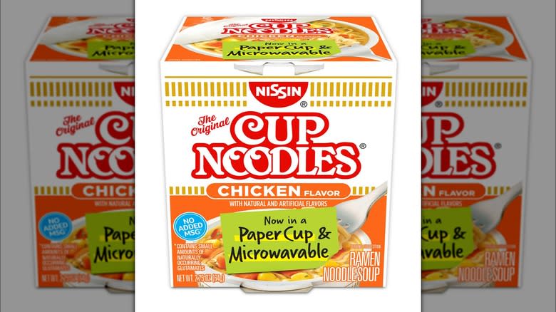 New Cup Noodles in paper packaging