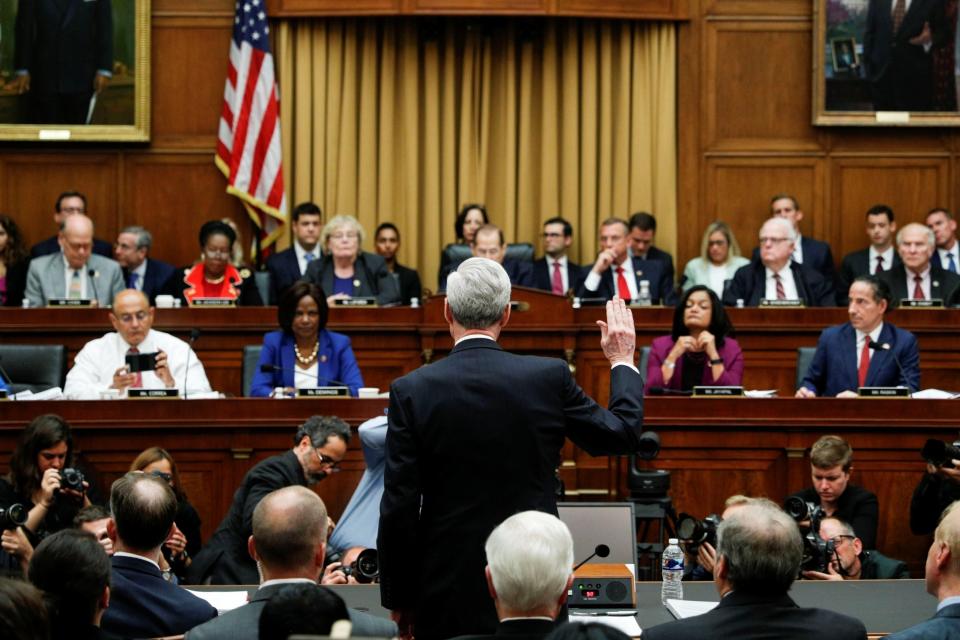 The pattern as to what would unfold over the three and half hours of Robert Mueller’s first appearance answering questions about his investigation into whether Donald Trump was the Muscovian candidate for the White House, became clear early on.The former special counsel was not going to give a loquacious account of his findings to fire up the cause of impeaching Trump, the information had to be prised out with patience by the Democrats from often monosyllabic answers. The Republicans were not going to dwell on the two-year inquiry’s conclusions damaging to their president, but focus on the beginning of ‘Russiagate’, much of which took place in London, including the dossier produced by former MI6 officer Christopher Steele.The most damning testimony against Trump came within minutes of the House judiciary committee session beginning at Room 2141 of the Rayburn House Office Building at Capitol Hill. Mueller dismissed Trump’s claims that he had been “ totally exonerated” by the inquiry. “It is not what the report said, the president was not exculpated for the acts that he allegedly committed” he said. As well as issues of obstruction, the Special Counsel’s investigation, he stressed, had discovered a huge Russian plot to manipulate the election which brought Trump to power and that Kremlin believed that Trump would be more favourable to its interests than rival Hillary Clinton.Mueller also went on to say that although Justice Department guidelines stated that sitting presidents could not be indicted, that immunity ends when they leave office. This confirmation came from an early question by Ken Buck, a Republican; a swift, and very important, own goal.The Republican congressmen, in response, went on attacks on multiple fronts --- from questioning Mueller’s integrity, his supposed lack of legal knowledge to the main thrust of their case, the origins of the investigation. They portrayed Trump as a victim of persecution, a latter day Dreyfus, with many of them wanting to zoom in on the origins of the investigation. They threw around, with abandon, names like Mifsud, Papadopoulous, Downer, Simpson – names which those of us who have followed this story for a long time may have known, but would have meant little to the general public.The construct of their case was that it was a triple, or possibly quadruple, sting by Western intelligence agencies and also factions of anti-Trump, so by extension anti-Putin, Russian intelligence officers. These Moscow operatives, according to a particularly florid Republican member of the panel, Jim Jordan, a strong Congressional ally of Trump, may have deliberately planted on Steele the material in his report to sabotage Trump’s election prospects.There is a strategy behind this. Sean Hannity of Fox News, a Trump consigliere, had, according to reports, been tutoring the Republican congressmen to take this approach and try and pin the blame on the “deep state” of entrenched bureaucrats that Trump believes is ruining his presidency . William Barr, the recently Trump appointed attorney general who has been accused of trying to misrepresent the Mueller report and give the President a clean bill of health, has launched a FBI investigation into the Russia investigation at the behest of Trump and right-wing Republicans.Questioned on these issues by the Republicans, Mueller pointed out that he could not answer as there was a separate FBI investigation under way. The campaign to show there a grand conspiracy will continue, with Donald Trump Jr tweeting: “In other words ‘I will not answer questions as to how Democrats tried to overthrow the duly elected President of the United States in the greatest hoax ever perpetrated’. The whole thing started with the BS dossier and he won’t address it? What a sham.”Faced with Mueller’s refusal to read from his report, the Democrats guided the former special counsel through what it had said. There was plenty to go on—Trump’s efforts to have Mueller fired and ordering White House counsel Don McGahn to do so; his attempts to pressurise Attorney General Jeff Sessions; Trump’s orders to his staff to falsify records, Trump’s refusal to be questioned face to face by Mueller’s team despite being told that this was vital to the inquiry.Mueller, who had served as a Marine in Vietnam before a distinguished career in law, was sometimes hesitant in his answers, but unruffled facing the more hostile questioning, only becoming combative briefly in defending his staff against charges of partisanship from the Republicans.Towards the end, Ted Lieu, a Democrat, got Mueller to reiterate that the only reason that Trump was not indicted was because he is a sitting President. As the hearing ended a number of senior Democrats --- Kamala Harris, Elizabeth Warren, Beto O’Rourke --- were calling for impeachment proceedings to begin. Although in front of the House intelligence committee later, Mueller corrected himself and said that the sitting president policy prevented him from making any determination on whether the president should be charged.But there is a degree of regret among Trump’s many critics that Mueller had not followed up some lines of inquiry on collusion with the Russians, had not subpoenaed Trump to give evidence under oath and had been more clear in his report on legal and constitutional avenues open to pursue the president’s alleged obstruction of justice.The hearing heard, once again, Trump’s despairing cry when told by Jeff Sessions that a Special Counsel has been appointed: “Oh my God. This is terrible. This is the end of my Presidency. I’m f*****.” The President, for the time being at least, has survived that fate.