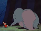 <p>Dumbo meets Timothy Q Mouse in the movie. This would have been the scene directly preceding ‘The Mouse’s Tale.’ But <a rel="nofollow noopener" href="https://www.youtube.com/watch?v=Xvmvc8GWuJo" target="_blank" data-ylk="slk:as seen in the final film;elm:context_link;itc:0;sec:content-canvas" class="link ">as seen in the final film</a>, which differs from the original script, Dumbo <em>is</em> initially scared of the rodent and needs to be coaxed out from under a haystack by his new pint-sized pal. (Credit: Disney) </p>