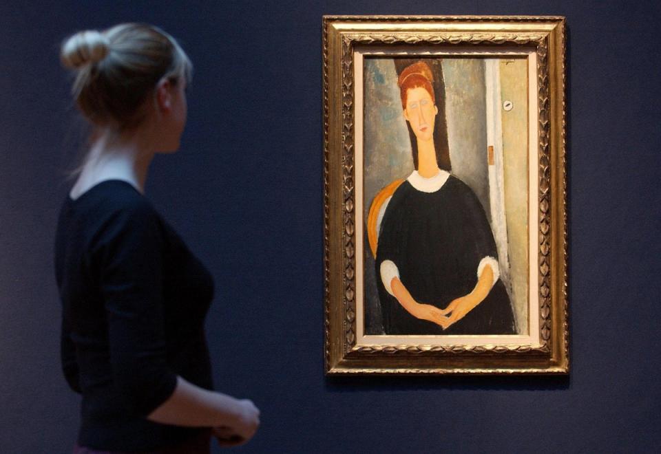 Portrait de Jeanne Hebuterne by Amedeo Modigliani, 1919 ((Fiona Hanson/PA) (PA Archive))