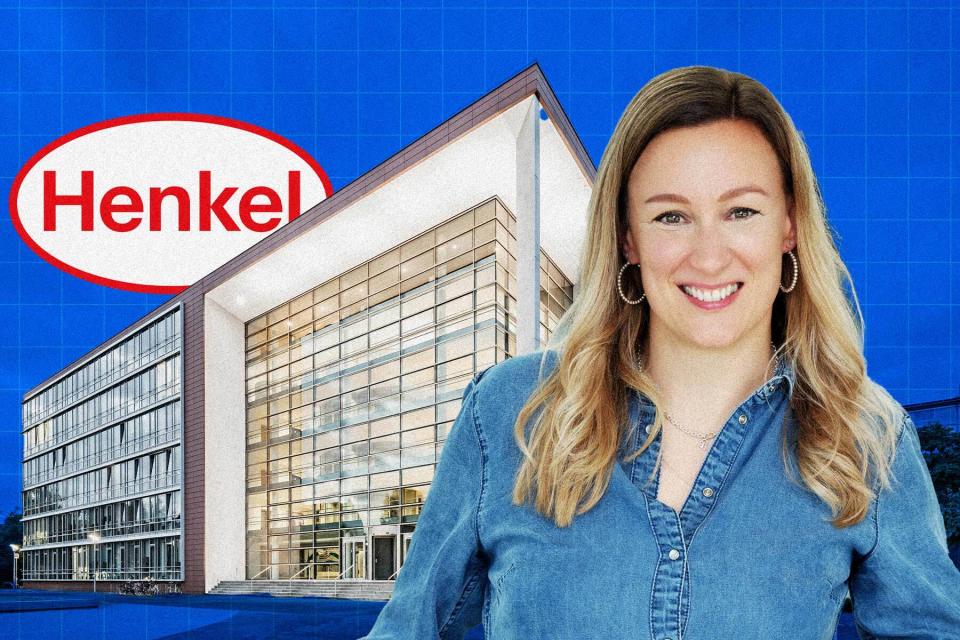 Ailie Estenfeld arbeitet seit 17 Jahren bei Henkel. Sie verrät ihre Tipps, wie die Konzernkarriere auch mit Kind gut klappen kann.  - Copyright: Henkel/Getty/BI