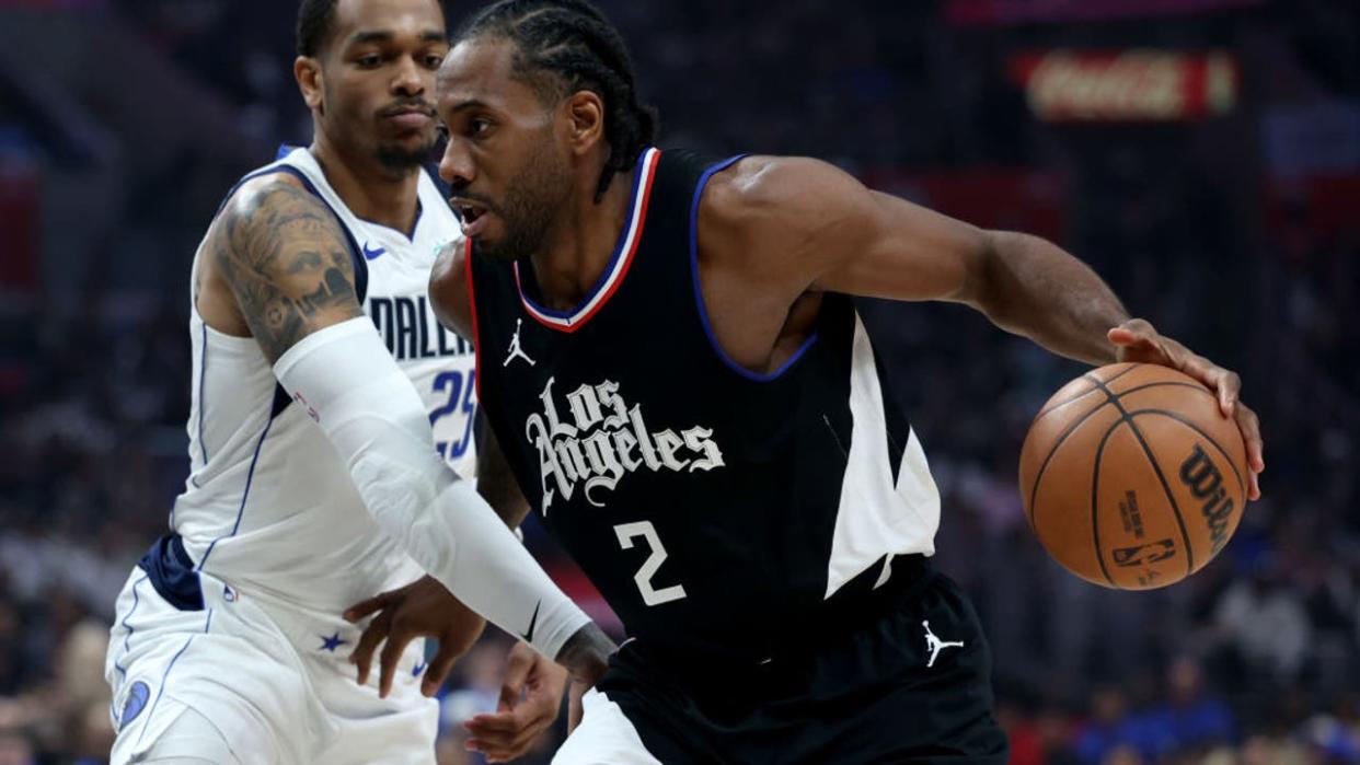 <div>Kawhi Leonard #2 of the LA Clippers. (Photo by Harry How/Getty Images)</div> <strong>(Getty Images)</strong>