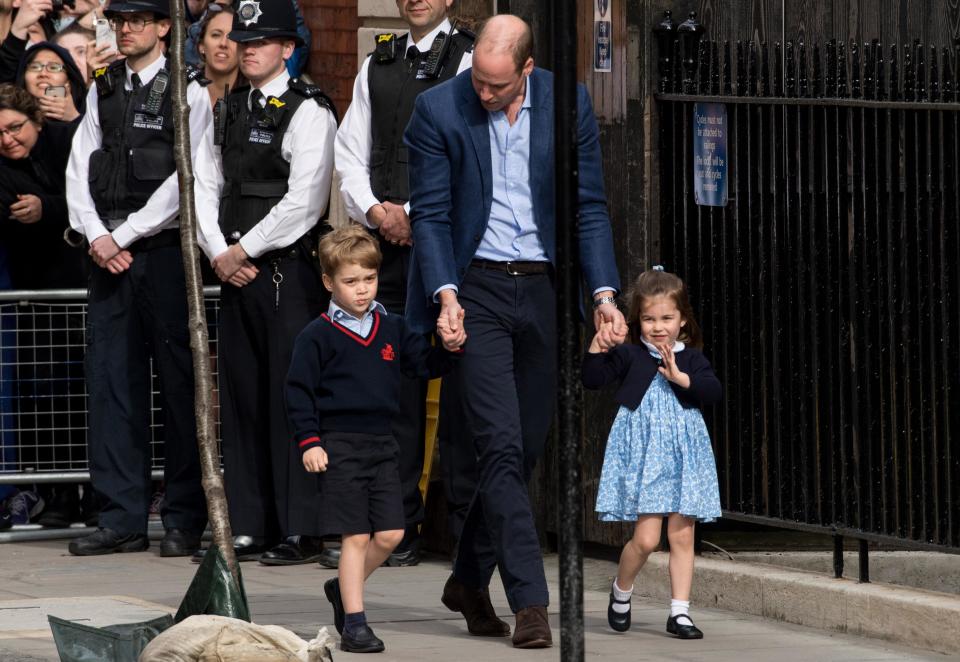 George and Charlotte are too cute on royal baby visit