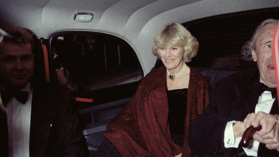 1995: Camilla Parker Bowles on her way to the Ritz in London