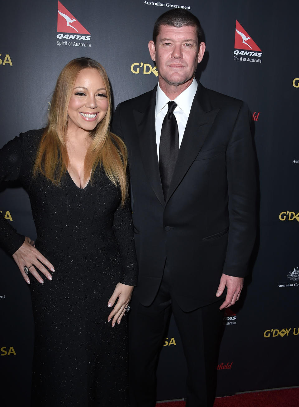 Mariah Carey pictured with James Packer