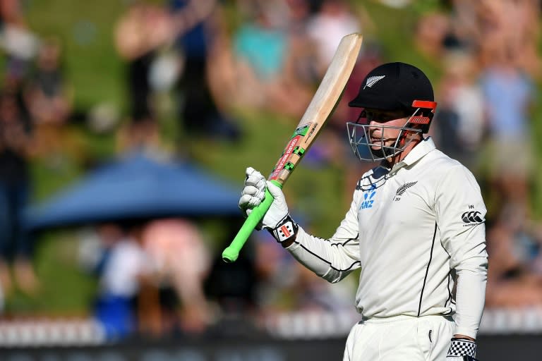 Henry Nicholls' 118 runs for New Zealand included three fours in a single over from South Africa's Kagiso Rabada