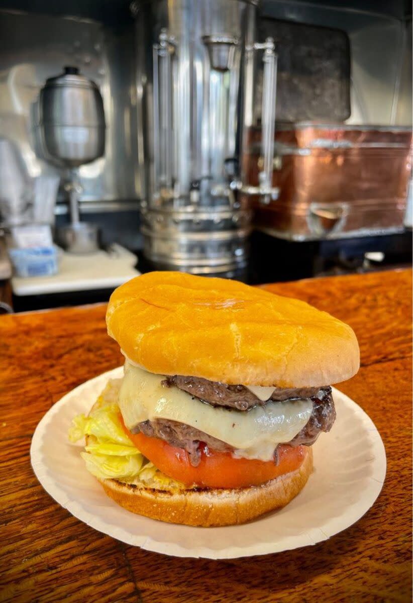 Double Burger, Casey's Diner, Natick, Massachusetts