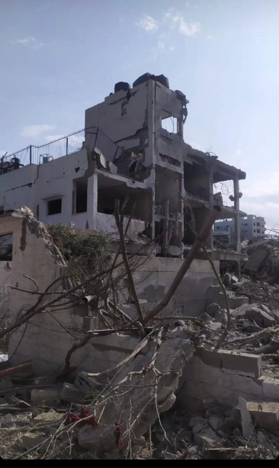 Nadia Sakalla's home in the Rimal neighborhood of Gaza City was destroyed in an airstrike. The home was in the family for generations, said Esam Sakalla of Franklin.