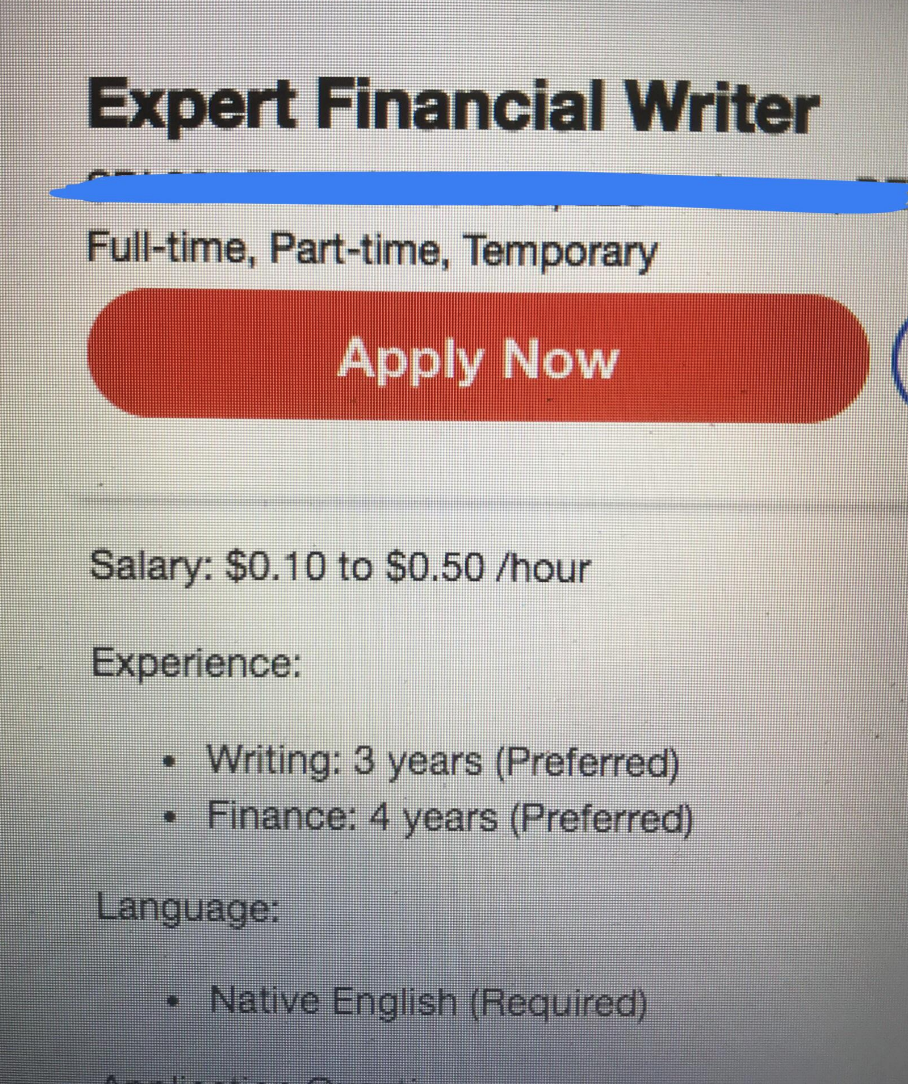"$0.10 to $0.50 /hr"