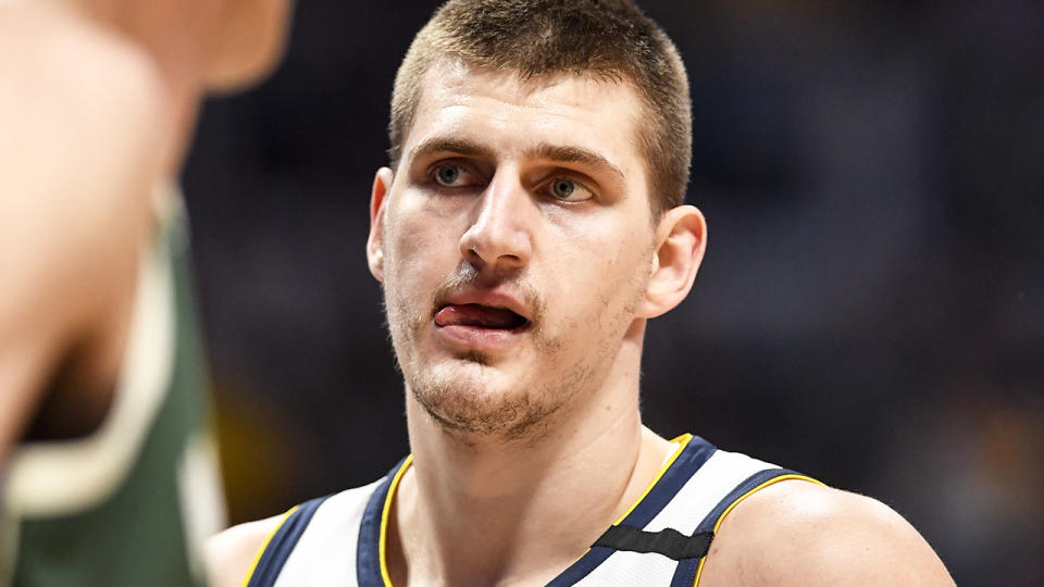 Nikola Jokic, pictured here in action for the Denver Nuggets.