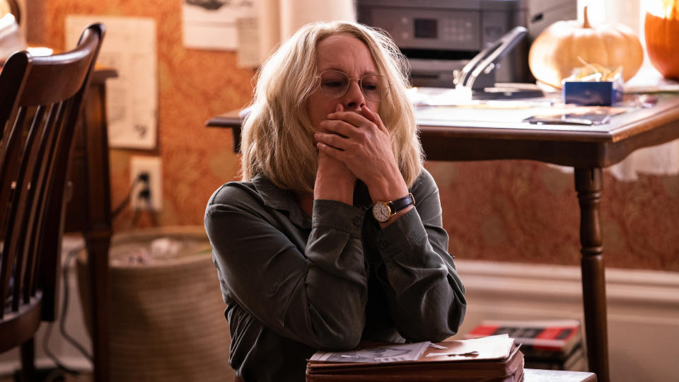 Jamie Lee Curtis portrays horror icon Laurie Strode for the final time in Halloween Ends. (Universal)