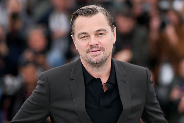 <p>Stephane Cardinale - Corbis/Corbis via Getty </p> Leonardo DiCaprio attends the "Killers Of The Flower Moon" photocall at the 76th annual Cannes film festival