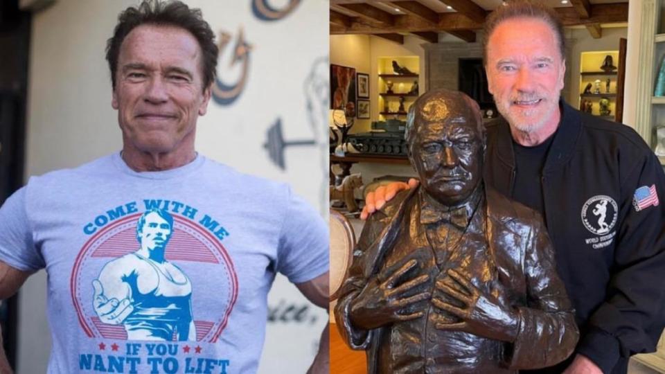 阿諾被撕是雙面人。（圖／翻攝自schwarzenegger IG）