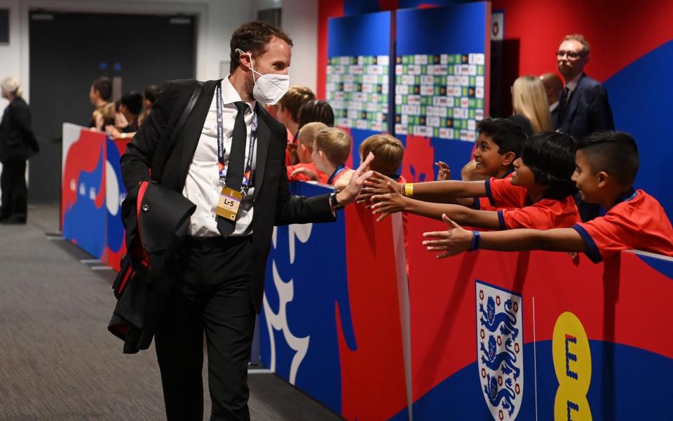 Gareth Southgate, Manager of England arrives at the stadium - Getty Images