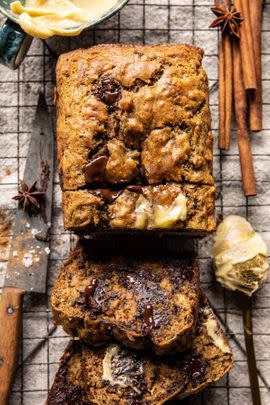 Chocolate Chunk Chai Banana Bread